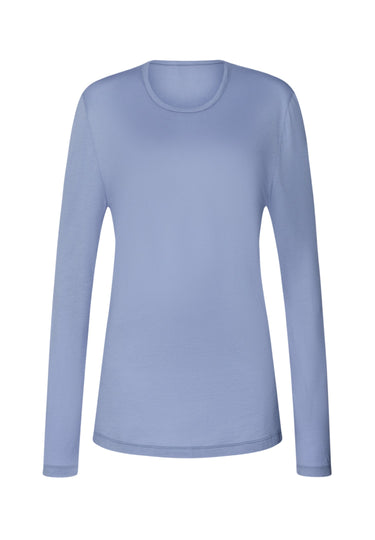 Arthur Arbesser X Hanro Crew Neck Cotton Top | Stonewash 76334-2538